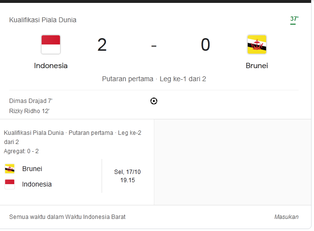 Link Streaming Timnas Indonesia Vs Brunei Darussalam